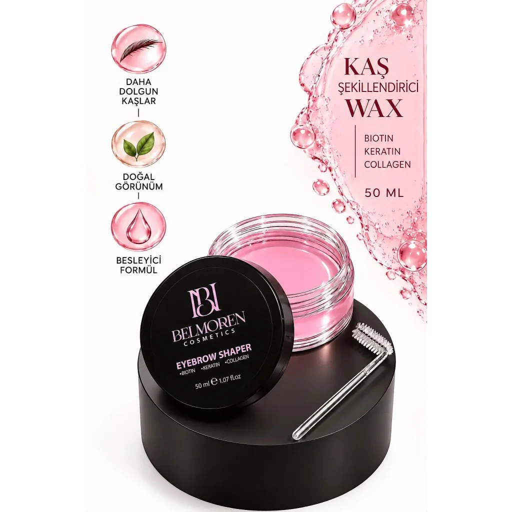 Belmoren Kaş Wax güçlü sabitleme ve doğal kaş görünümü